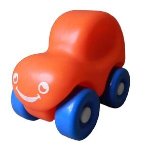 1991 Toddler's First Wheels Orange Car Little Tikes Vintage Easy Grip Chunky